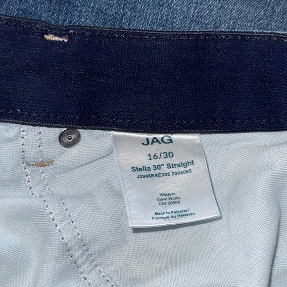 JAG JEANS Stella High Rise Straight Leg Jeans 5 Pocket Women's sz 16 - Picture 8 of 8